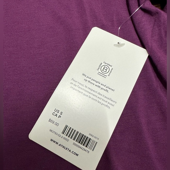 Athleta Cold Shoulder Turtleneck in Purple - Size: S - Picture 4 of 6